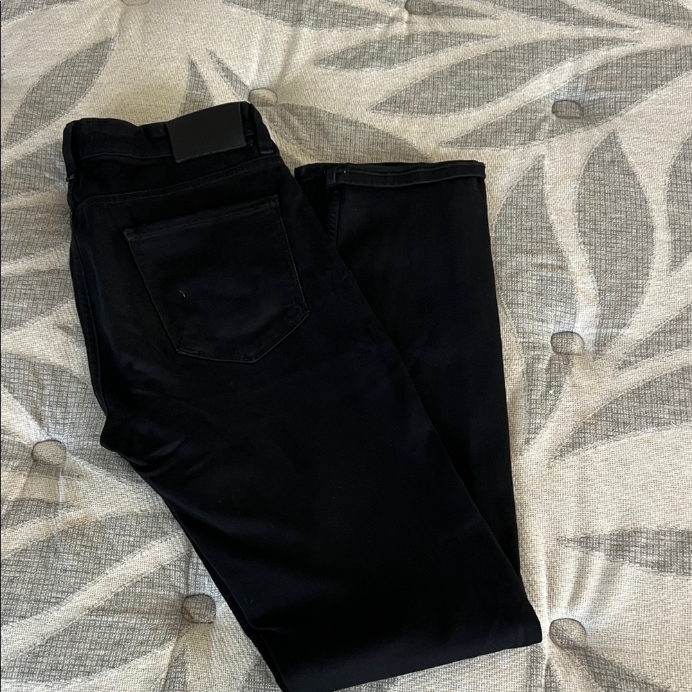 PAIGE Men's Dark Black Skinny Jeans